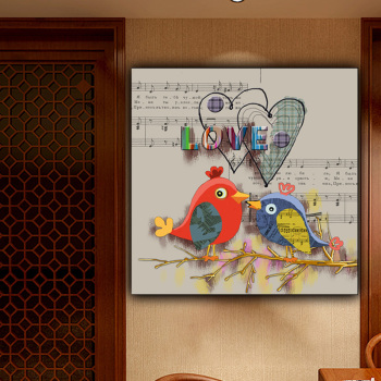 Canvas Animal Birds Wall Art Decorative Painting Prints Poster Craft Family Canvas Painting