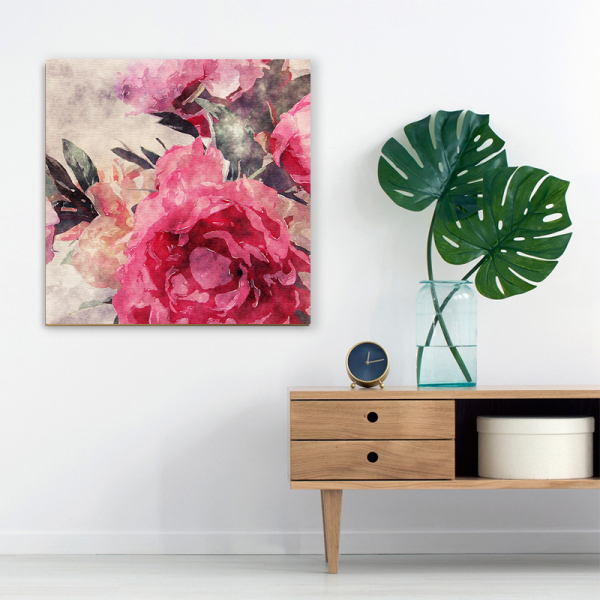 Wholesale Modern Artwork Hotel Flower Art Deco Painting Print Canvas Painting