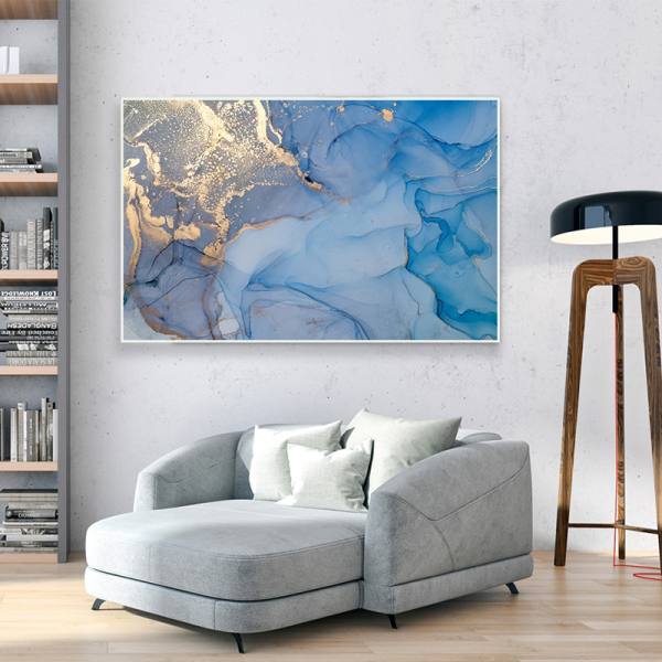 High sale wholesale oil painting home decoration blue abstract oil painting living room wall decoration painting