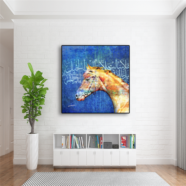 Hot Selling Wall Art Horse Canvas Painting, Horse Printed Canvas Painting For Home Decoration
