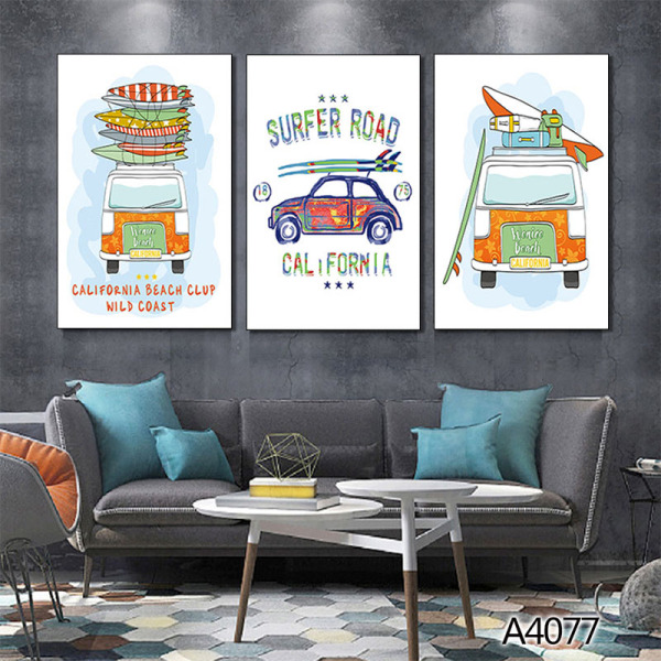 wall decor Nordic New Arrival Print sketch car poster Canvas Painting animal still life Home Decor kids decor