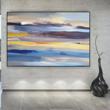 Factory wholesale custom design abstract picture wall color European print canvas painting