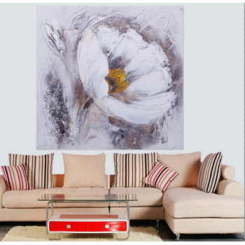 Pinturas al óleo abstractas de la decoración de la pared de las pinturas al óleo del arte de la lona de la flor moderna Popular para la decoración del Hotel