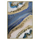 Wholesale Custom New Black Sea 3D Rhinestone Decorative Framed Hanging Glass Painting Other Wall Paintings Art on Acrylic