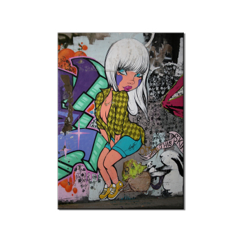 Graffiti Colorful White Hair Trend Cool Girl And Monroe Pose Abstract Oil Painting And Wall Home Decoration Painting Graffiti Colorful White Hair Trend Cool Girl And Monroe Pose Abstract Oil Painting And Wall Home Decoration Painting