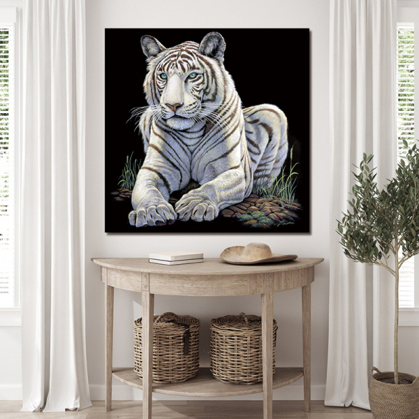 Tiger Canvas Painting Posters and Prints Animals Wall Art Pictures for Living Room Decor Unframed