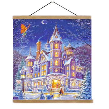 Christmas deer Oil painting by digital canvas painting for living room wall artist residence decoration