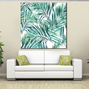 Nordic Tropical Plant Wall Art Print Canvas Painting Fresh Green Leaves Posters and Prints Wall Pictures for Living Room Decor