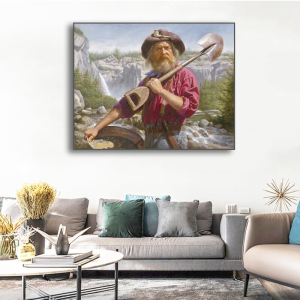 CIQ CCPIT Certificate west cowboy farmer digital printing picture painting, canvas art abstract wall decorative painting