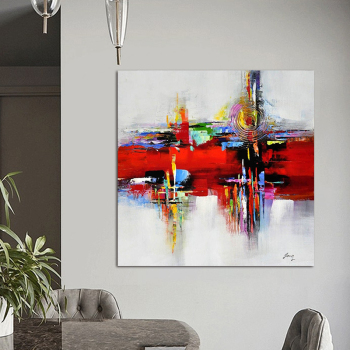 Wall Art Abstract Oil Painting On Canvas 100% Handmade Thick Acrylic Painting For Bedroom Home Decoration