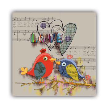 Canvas Animal Birds Wall Art Decorative Painting Prints Poster Craft Family Canvas Painting