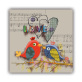 Canvas Animal Birds Wall Art Decorative Painting Prints Poster Craft Family Canvas Painting