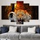 Living Room Wall Art Canvas Painting Animal Leopard Picture Poster Home Decoration Painting