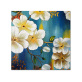 Wholesale Custom White Flower Home Accessories Canvas Painting  Handmade Oil Painting  for home decor