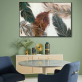 Custom pictures photo heavy texture abstract feather oil painting wall art, trendy style painting on canvas for living room