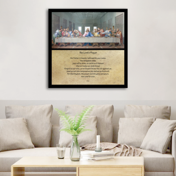 Sample acceptable the last supper religious painting, eco-friendly digital printed art canvas painting wall decor