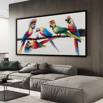 Coloring Unframe Animal Handmade Gift Wall Art Oil Painting bird Acrylic Paint Home Decoration factory directly sale