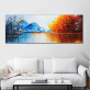 Best selling horizontal version of the world of ice and fire theme handmade oil painting custom handmade oil wall painting