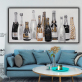 Handmade Paintings On Canvas Wall Decoration Living Room Home bottles Hand Painted Abstract Canvas Painting UnFramed