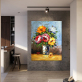 oil painting flowers in vases wall art decor hotel picture home decoration accessories modern abstract canvas art