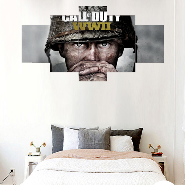 Custom design macro lens vicissitudes war soldier wall painting art printing canvas decorative painting