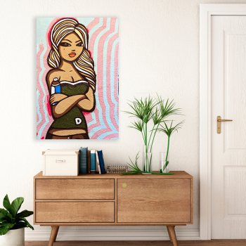 Colorful art custom OEM painting home hotel decoration printing canvas oil painting
