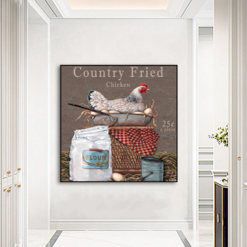 Top grade country site village design canvas printing, customized digital photography printing modern painting pictures