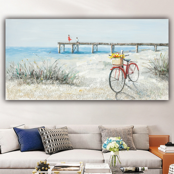 Abstract Handmade Oil Painting Landscape Wall Art Modern Paintings Cuadros Grandes Decoration Salon Living Room Mural