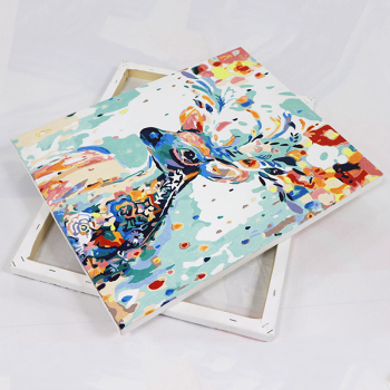 OEM ODM Custom Design Kids Canvas Wall Art Canvas Oil Painting Kits DIY Paint by Numbers for Adults with Frame
