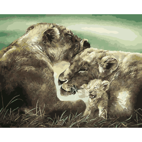 DIY Paint by Numbers Adult And Kids Eco friendly Acrylic Oil Painting Kit Big 40x50cm Home Wall Decor