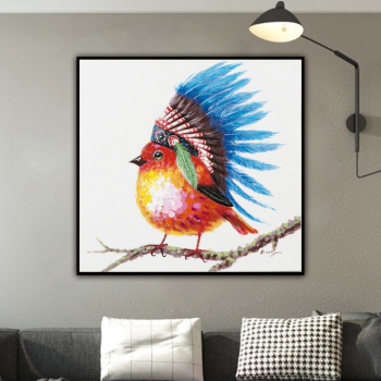 Simple and modern Oil Painting Animal Handpainted Gift Home Wall Art