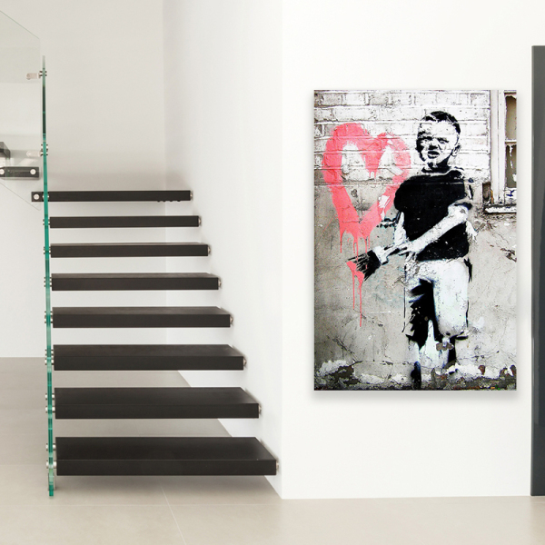 Wholesale custom little boy living room bedroom decoration printing canvas painting