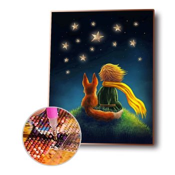 Custom Canvas Wall Art 5D Diy Crystal Homfun Diamond Painting Set Prince Diamond Paint by number for Amazon