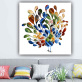 high quality hotel artwork modern stretched canvas print wall art blue abstract oil painting on canvas