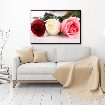Elegant rose canvas printed decorative painting for living room and bedroom