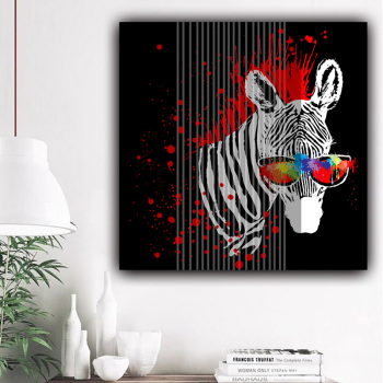 New product animal zebra oil painting modern painting living room decoration wall art oil painting on canvas