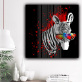 New product animal zebra oil painting modern painting living room decoration wall art oil painting on canvas