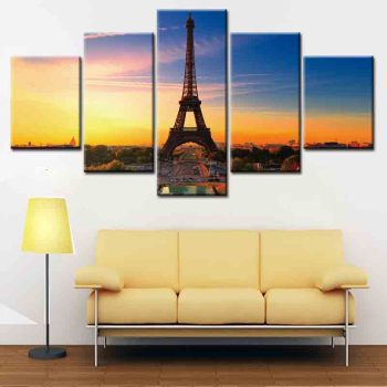 Good quality eiffel tower print theme canvas oil painting movie print canvas printing custom painting