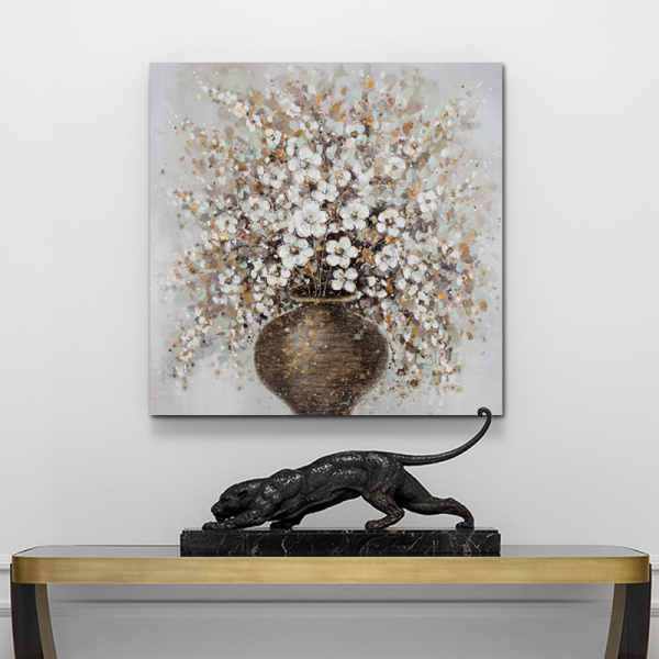 Modern Handpainted Abstract Large Tree Flower 3d Oil Painting On Canvas Home Decor Wall Art Picture For Living Room