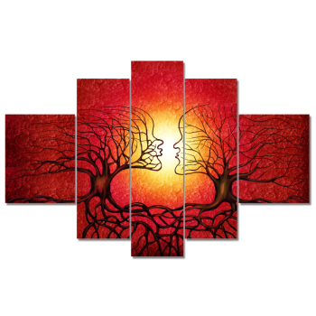 Abstract tree Scenery HD Photo Art Prints 5 Panel Customized Canvas Painting Modern Home Wall Decor Nature Landscape Painting Abstract tree Scenery HD Photo Art Prints 5 Panel Customized Canvas Painting Modern Home Wall Decor Nature Landscape Painting