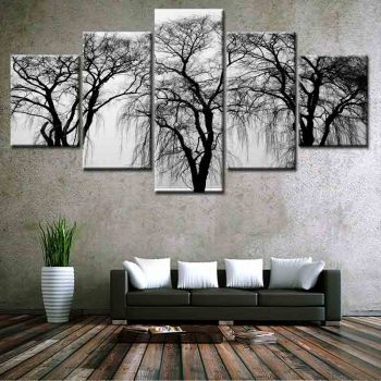 Modern 5 Frameless Canvas Winter Old Tree Printing Wall Art Home Decoration 5 Living Room Pictures Modern 5 Frameless Canvas Winter Old Tree Printing Wall Art Home Decoration 5 Living Room Pictures