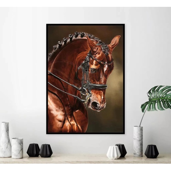 Wholesale Custom New 3D Rhinestone Decorative Framed Hanging Glass Painting Other Wall Paintings Art on Acrylic