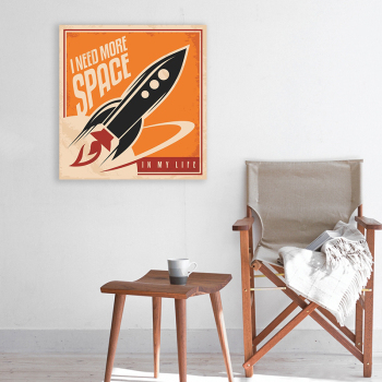 Wholesale custom art painting wall decoration airship picture printing canvas painting