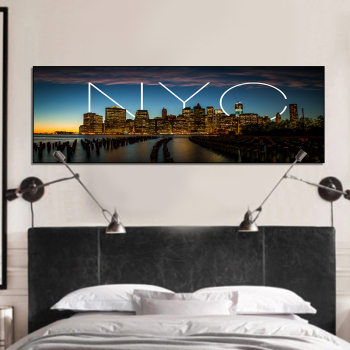 High Quality HD City Landscape Night Picture Modern Home Decor Canvas Print Painting For Living Room