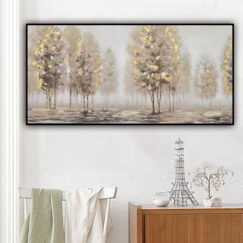 Home Decor Hand Made oil painting Natural scenery, Decorative painting of trees