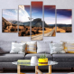 Decoration Wall Art Craft Landscape Prints Home Modern Paintings 5 Piece Oil Decorative Highway Canvas Painting