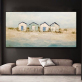 Customized handmade wall art sea view room oil painting, painting pictures for decor