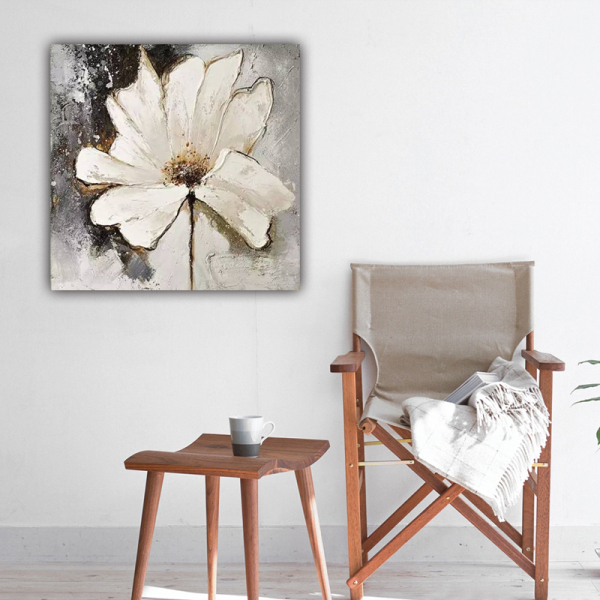 Custom pure hand-painted living room oil painting villa porch mural light luxury bedroom Abstract hanging painting
