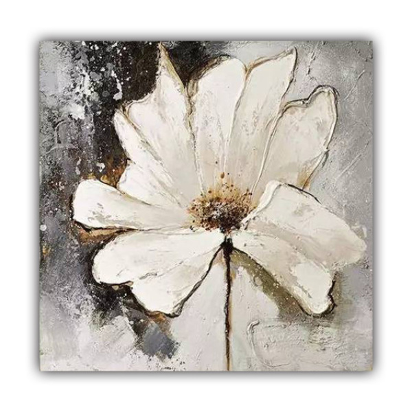 Custom pure hand-painted living room oil painting villa porch mural light luxury bedroom Abstract hanging painting