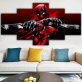 Spiderman Fünf-Paar-Kombinationsset HD-Leinwandmalerei Heimdekorationsmalerei